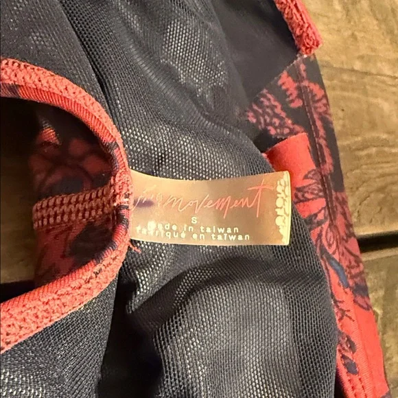 FP Movement by Free People Red and Black Floral Tank Top - Picture 5 of 5